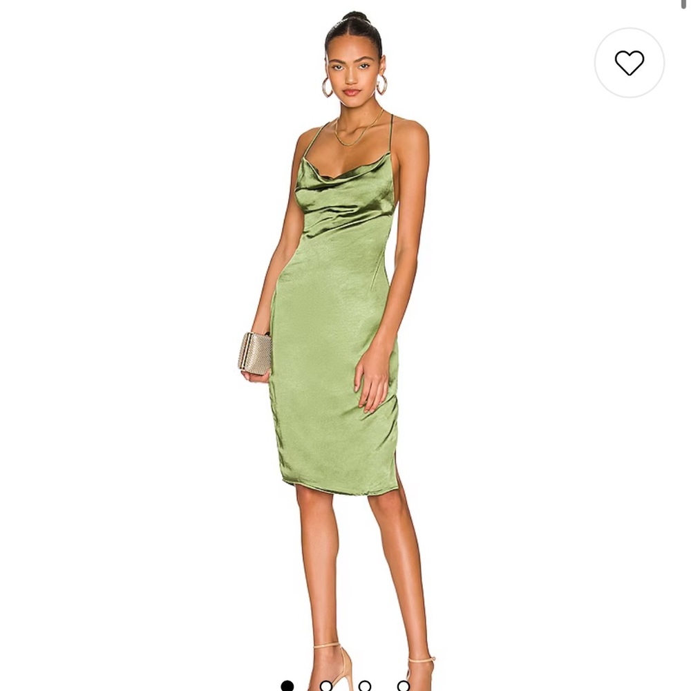 Superdown Green Midi Dress